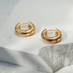Simple Hammer Hoop Earrings - floysun