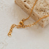 Simple Metal Three-dimensional GoldBean Necklace - floysun