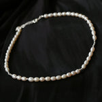 Simple Mini Pearl Silver Necklace C Style - floysun