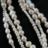 Simple Mini Pearl Silver Necklace C Style - floysun