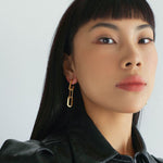 Simple Oval Chain Earrings - floysun