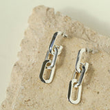 Simple Oval Chain Earrings - floysun