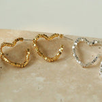 Simple rregular Love Heart Earrings Type B - floysun