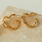 Simple rregular Love Heart Earrings Type B - floysun