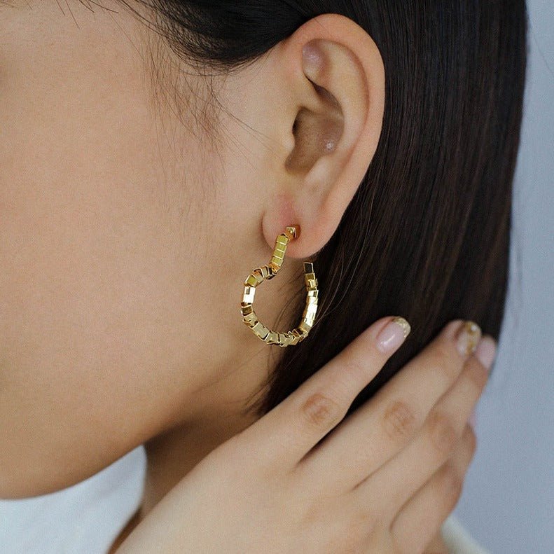 Simple rregular Love Heart Earrings Type B - floysun