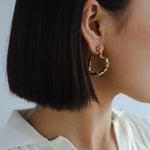 Simple rregular Love Heart Earrings Type B - floysun