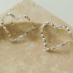 Simple rregular Love Heart Earrings Type D - floysun