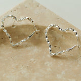 Simple rregular Love Heart Earrings Type D - floysun