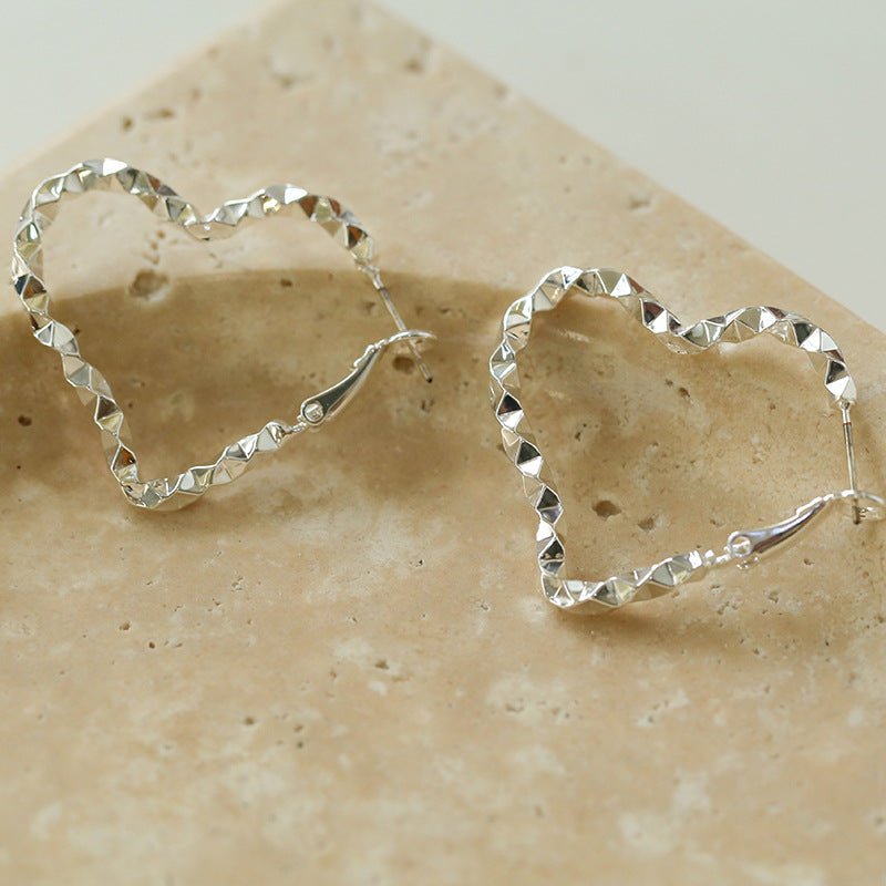 Simple rregular Love Heart Earrings Type D - floysun