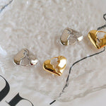 Simple Serrated Heart Love Earrings - floysun