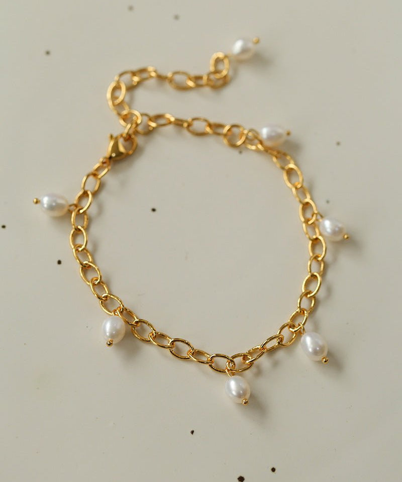 Simple Temperament Pearl Bracelet Anklet Type B - floysun