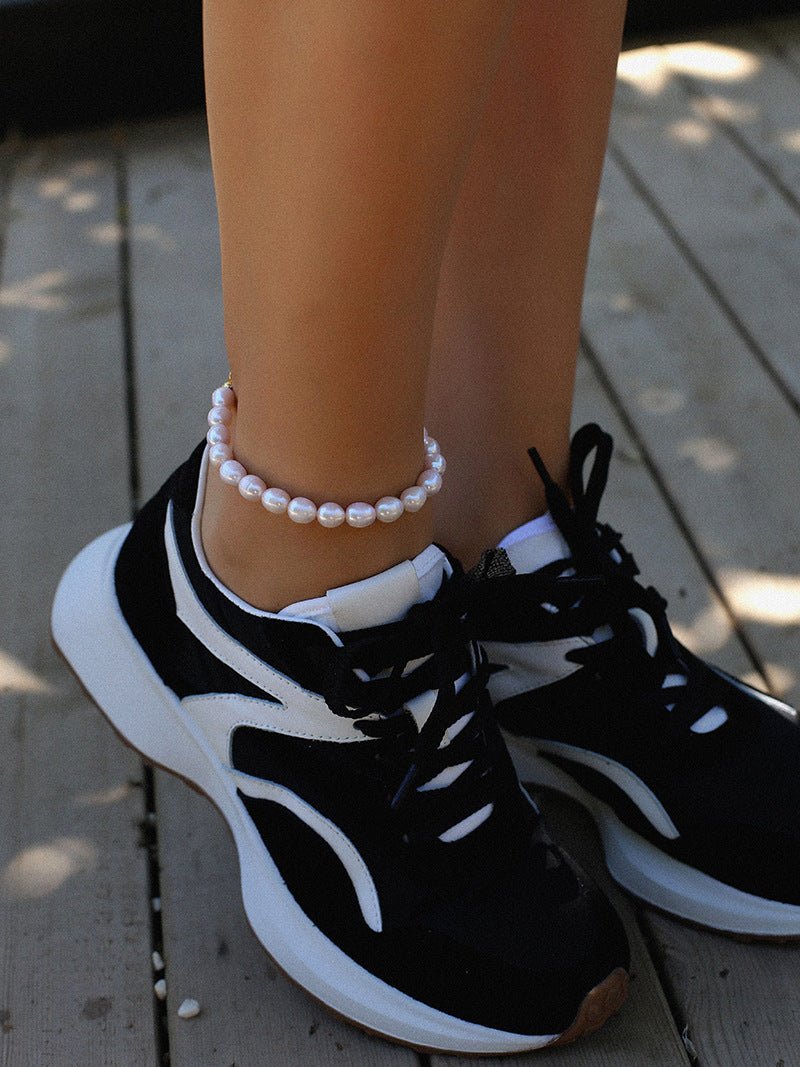 Simple Temperament Pearl Bracelet Anklet Type C - floysun