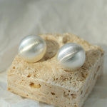 Simple Versatile Frosted Brushed Hemispherical Earrings - floysun