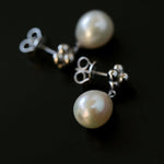 Small Silver Beads Pearls Earrings - floysun