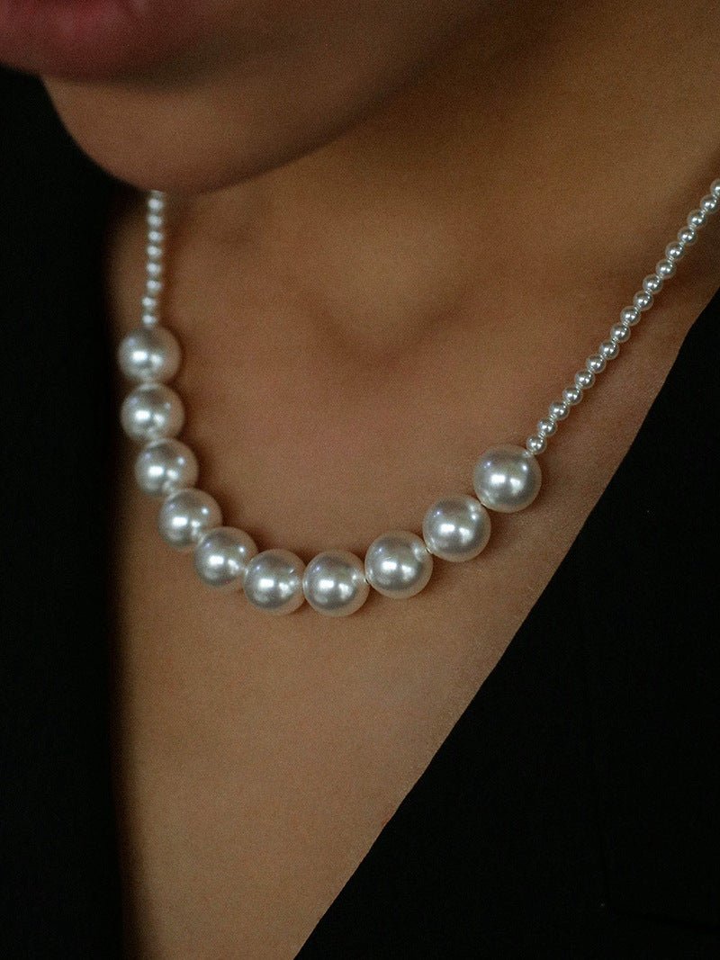 Smile Pearl Clavicle Chain Necklace - floysun