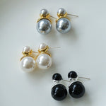 Snowman-Inspired Pearl and Agate Earrings - floysun