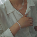 Splicing Thick Chain OT Buckle Bracelet - floysun