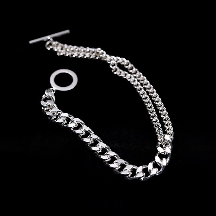 Splicing Thick Chain OT Buckle Bracelet - floysun