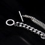 Splicing Thick Chain OT Buckle Bracelet - floysun