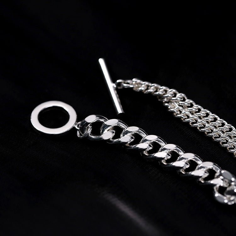 Splicing Thick Chain OT Buckle Bracelet - floysun
