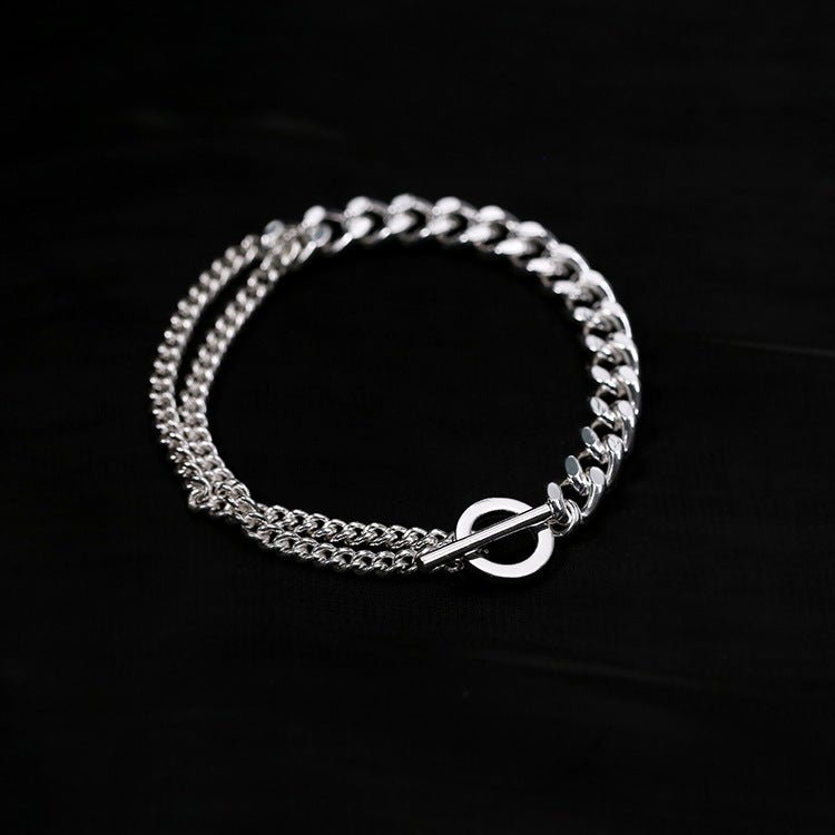 Splicing Thick Chain OT Buckle Bracelet - floysun