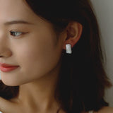 Square Baroque Pearl Earrings - floysun