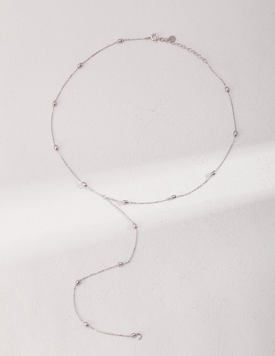 Sterling Silver Bean Long Necklaces - floysun
