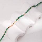 Sterling Silver Emerald Broken Silver Necklaces - floysun