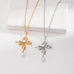 Sterling Silver Hollow Butterfly Pearl Necklaces - floysun