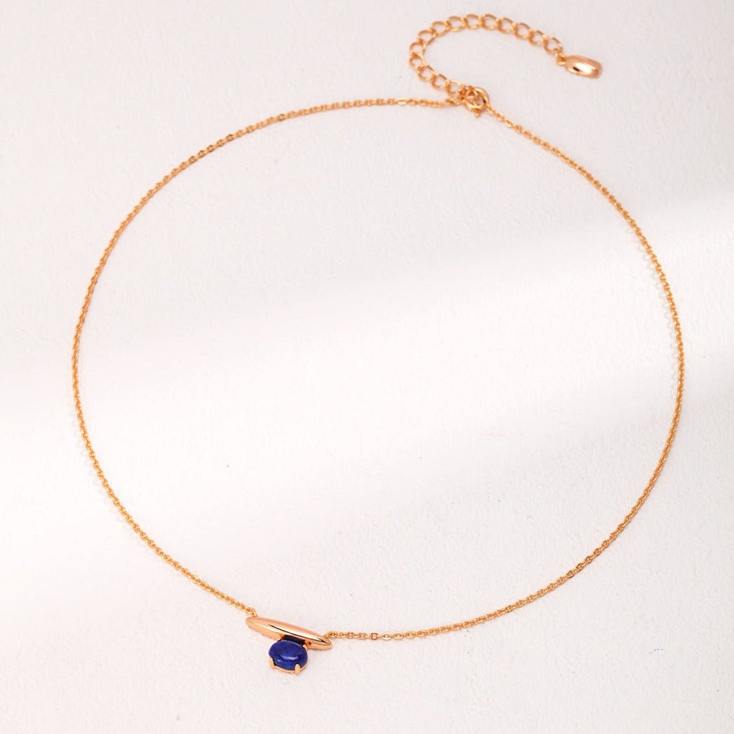 Sterling Silver Lapis Lazuli Malachite Necklace - floysun