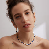 Sterling Silver Lapis Lazuli Pearl Necklaces - floysun