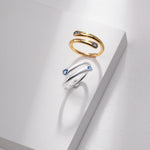 Sterling Silver Minimalist Sapphire Rings - floysun