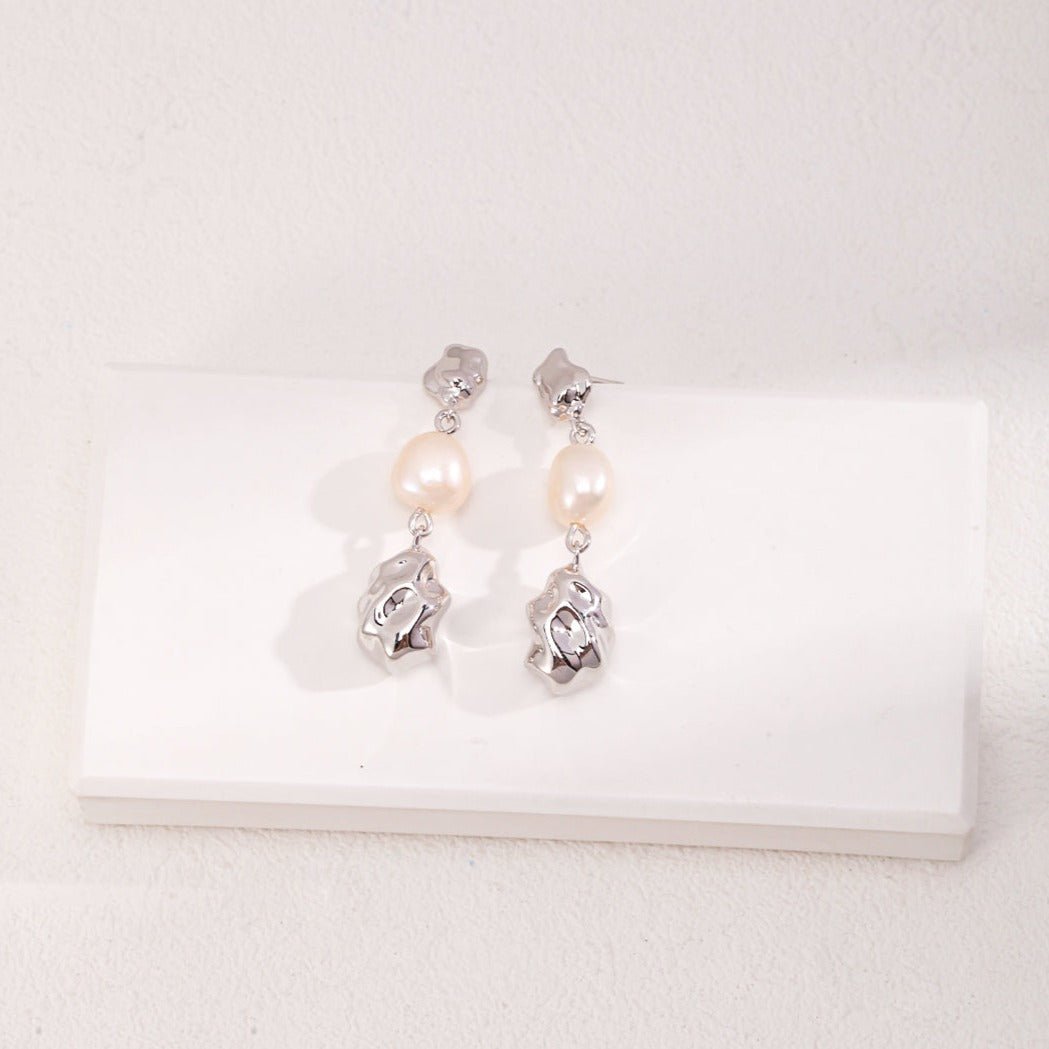 Sterling Silver Pearl Earrings - floysun