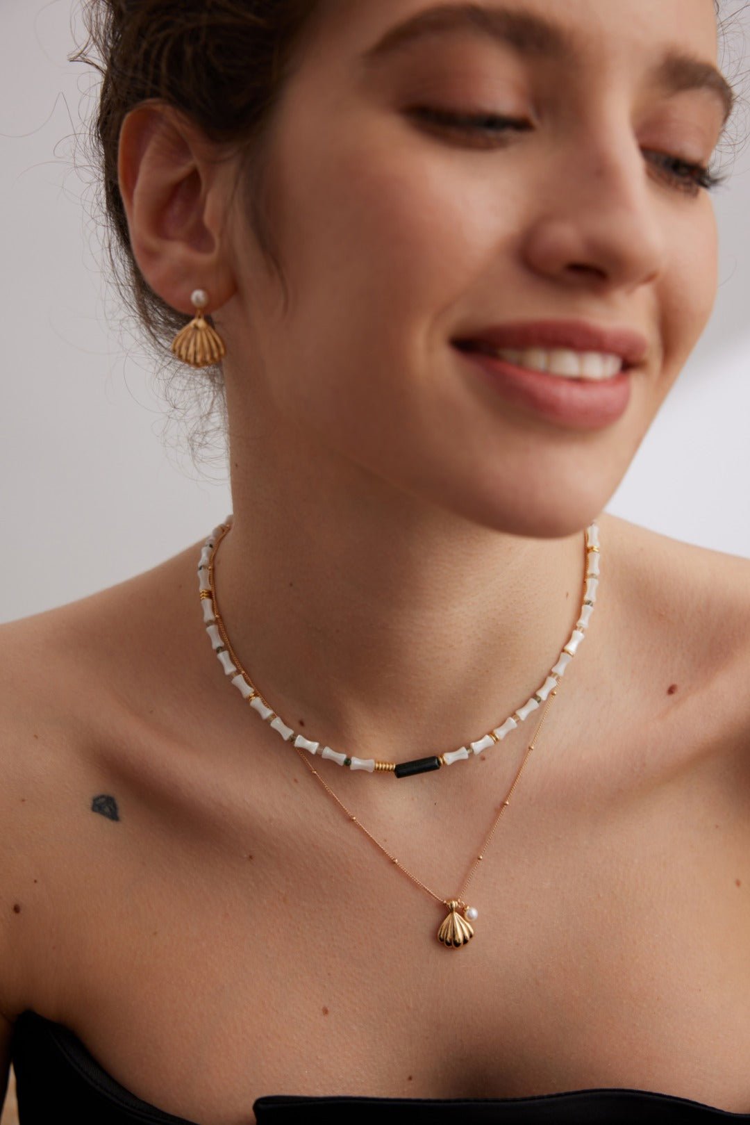 Sterling Silver Shell Pearl Necklaces - floysun