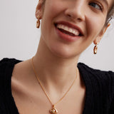 Sterling Silver Special-shaped Hollow Pearl Necklaces - floysun