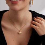 Sterling Silver Special-shaped Hollow Pearl Necklaces - floysun