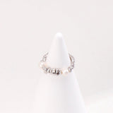 Sterling Silver Two Pearl Ring - floysun