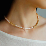 Streamer Toothpick Baroque Pearl Necklace - floysun