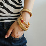 Stretch Vintage Striped Agate Bracelet - floysun