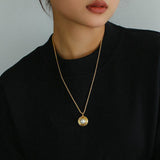Stylish Saturn Pearl Necklace - floysun