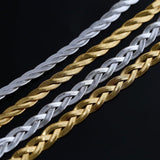 Three Layer Woven Snake Bone Necklace - floysun
