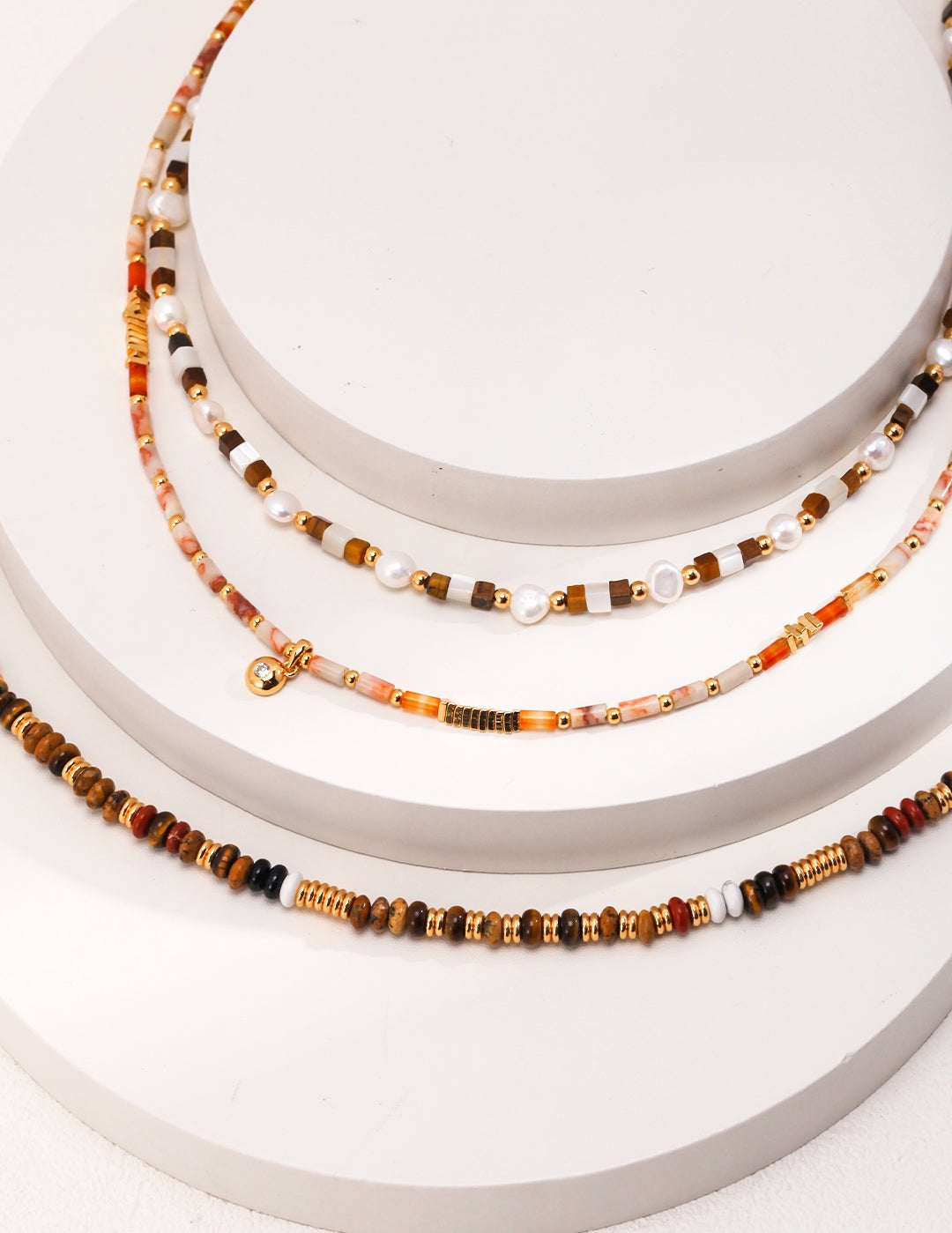 Tiger Eye Gemstone Beads Necklace – A Fusion of Nature and Design - floysun