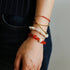 Timeless Elegance: Red Agate and Baroque Pearl Bracelet - floysun