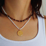 Trendy Tiger Eye Stone Beaded Necklace