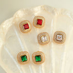 Vintage Color Zircon Earrings - floysun