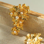 Vintage Flower Pearl Earrings - floysun