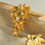 Vintage Flower Pearl Earrings - floysun