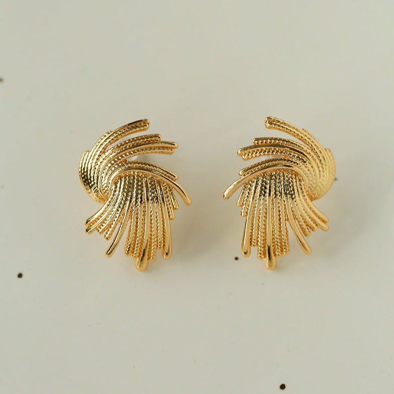 Vintage Gold Firework Earrings - floysun