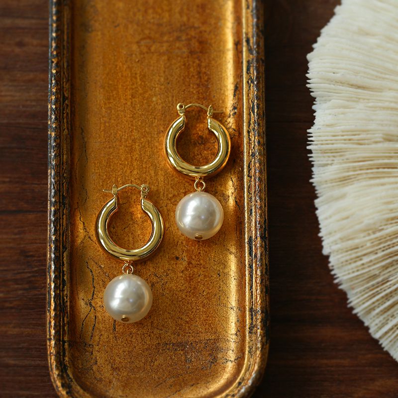 Vintage Pearl Eardrop Earrings - floysun