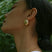 Vintage Personality Metal Shell Pearl Earring - floysun